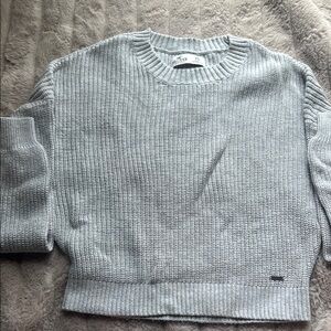 Hollister Light Gray Knit Sweater